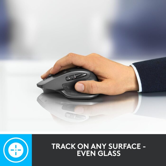 Logitech MX Master 2S Bluetooth Edition Wireless Mouse, Multi-Surface, Hyper-Fast Scrolling - Image 2